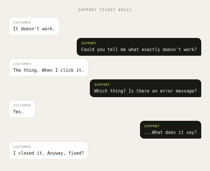 Chat joke: it doesn't work